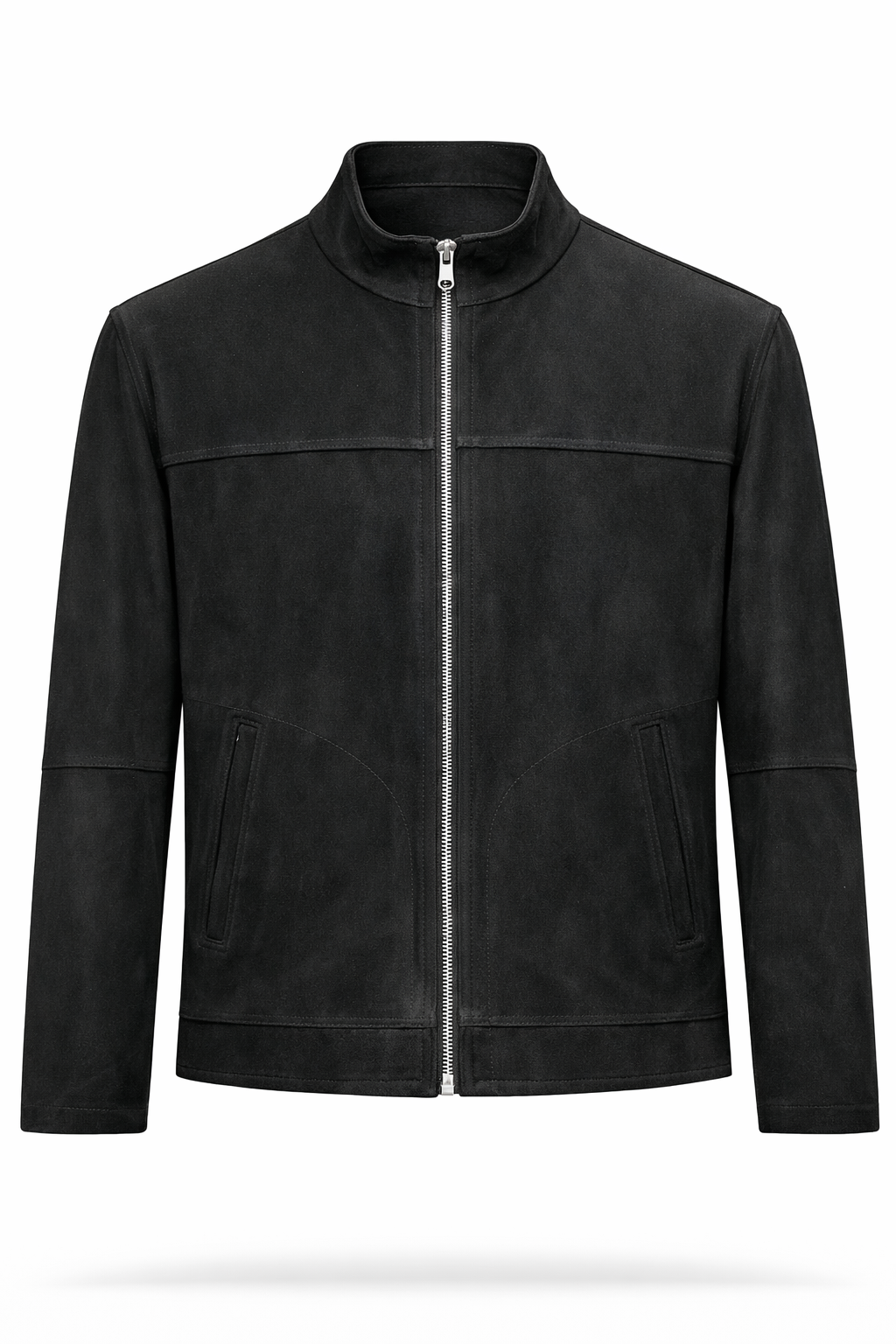 BLACK SUEDE MEN'S LEATHER JACKET