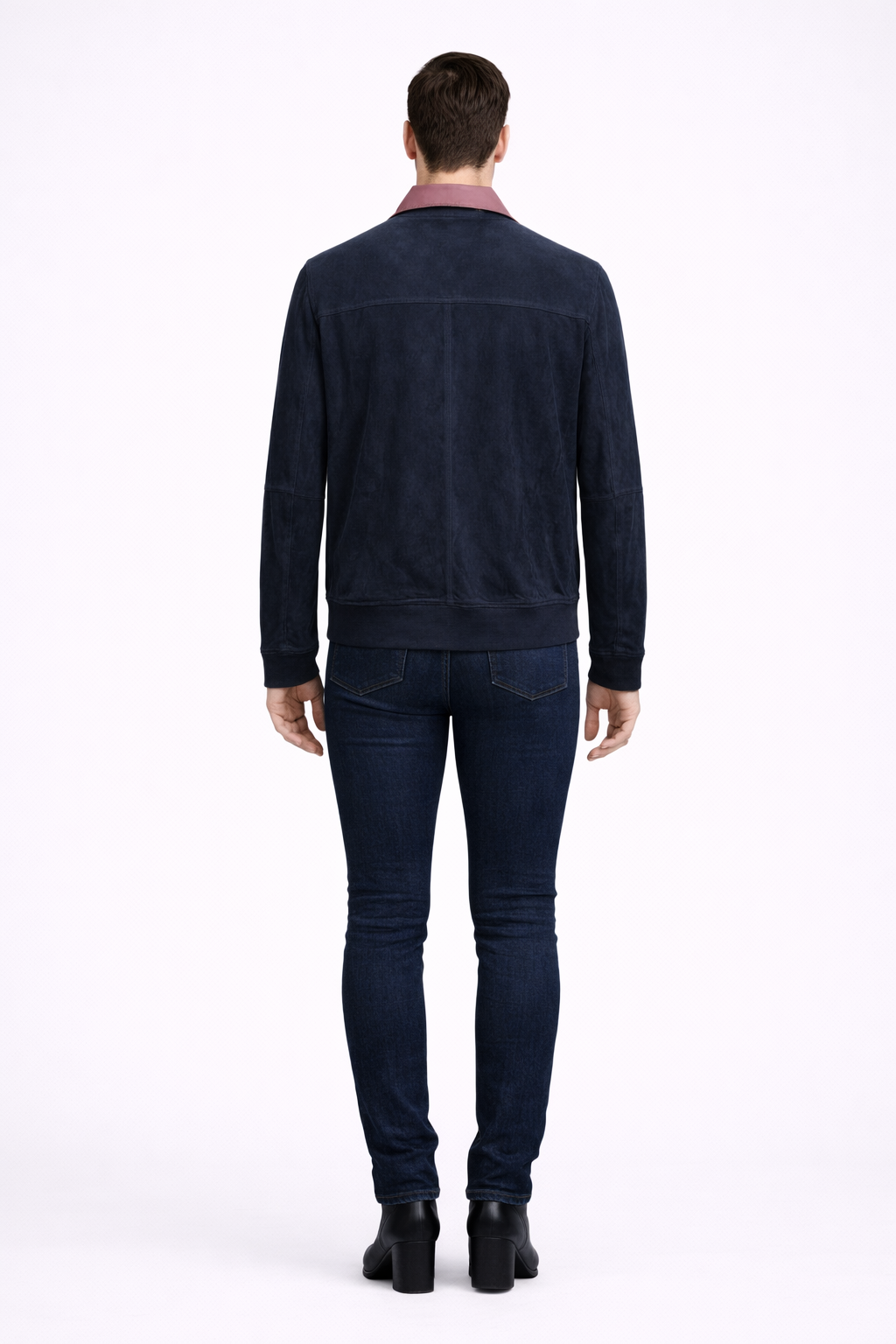 Reversble Lamb Suede and Leather Jacket for Men