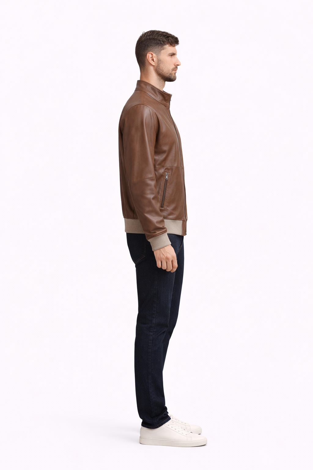 Reverseble Suede and Leather Jacket for Men