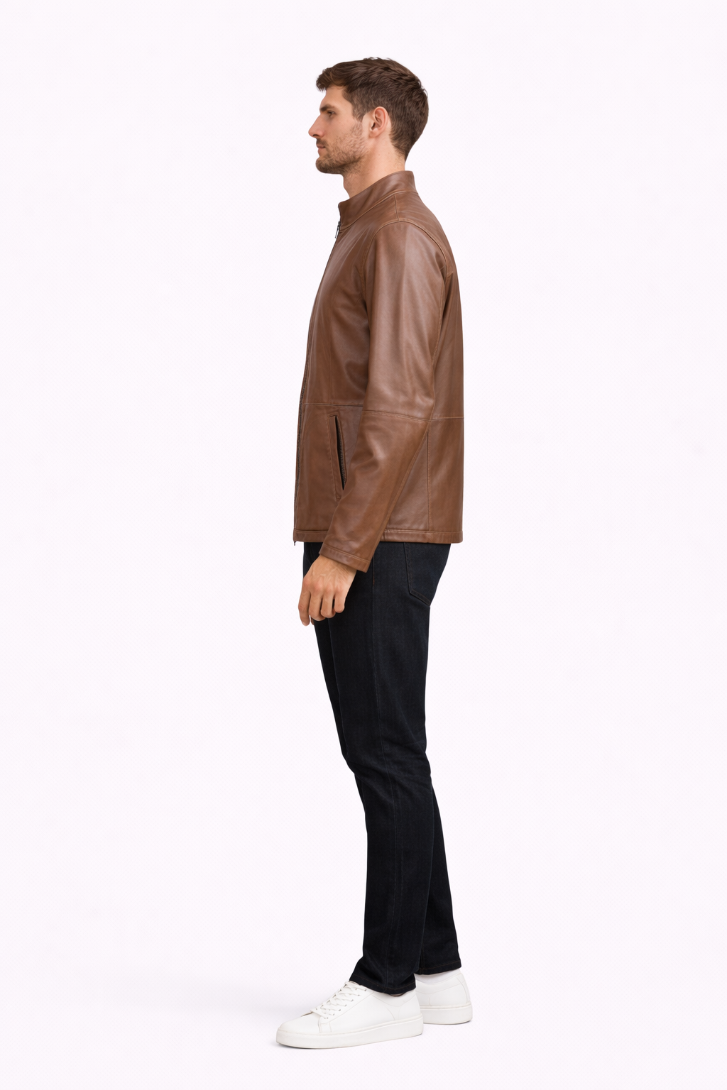 Reversble Suede and Leather Jacket for Men