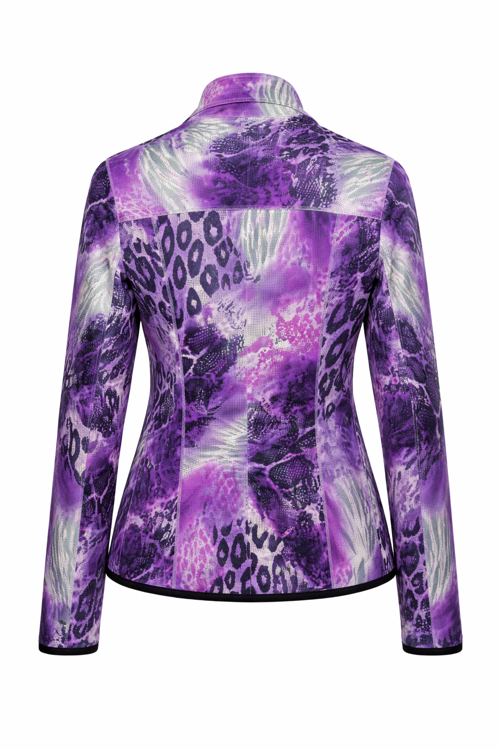 Reversible Lamb Leather Light Purple Lilac Jacket for Women