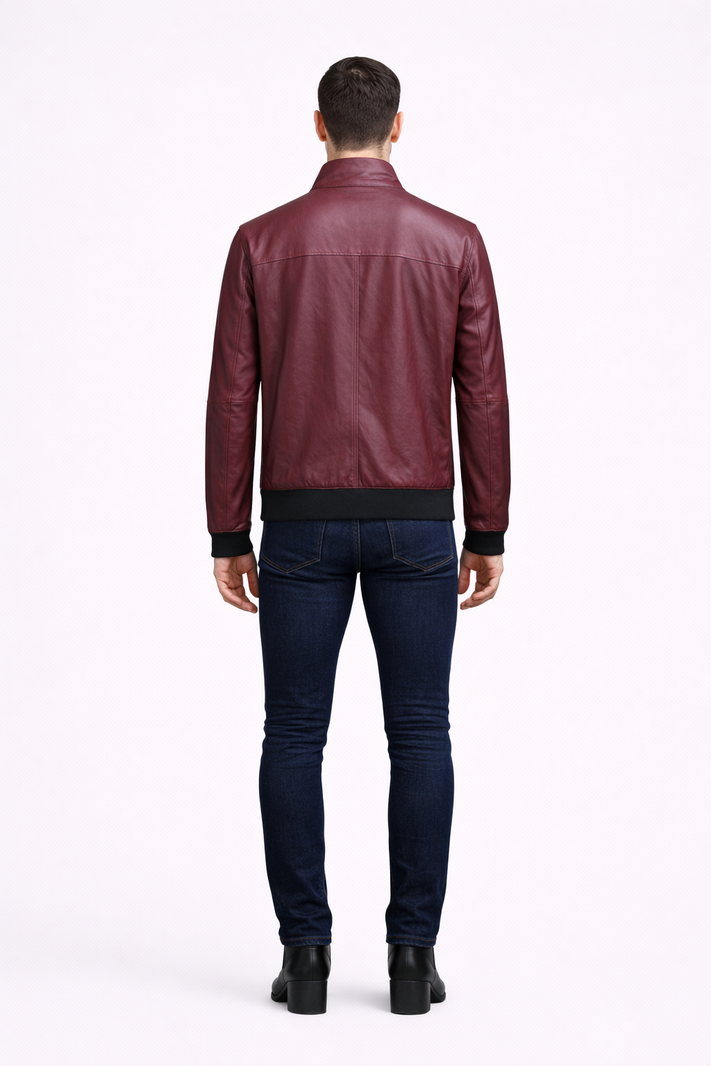 Reversble Lamb Suede and Leather Jacket for Men