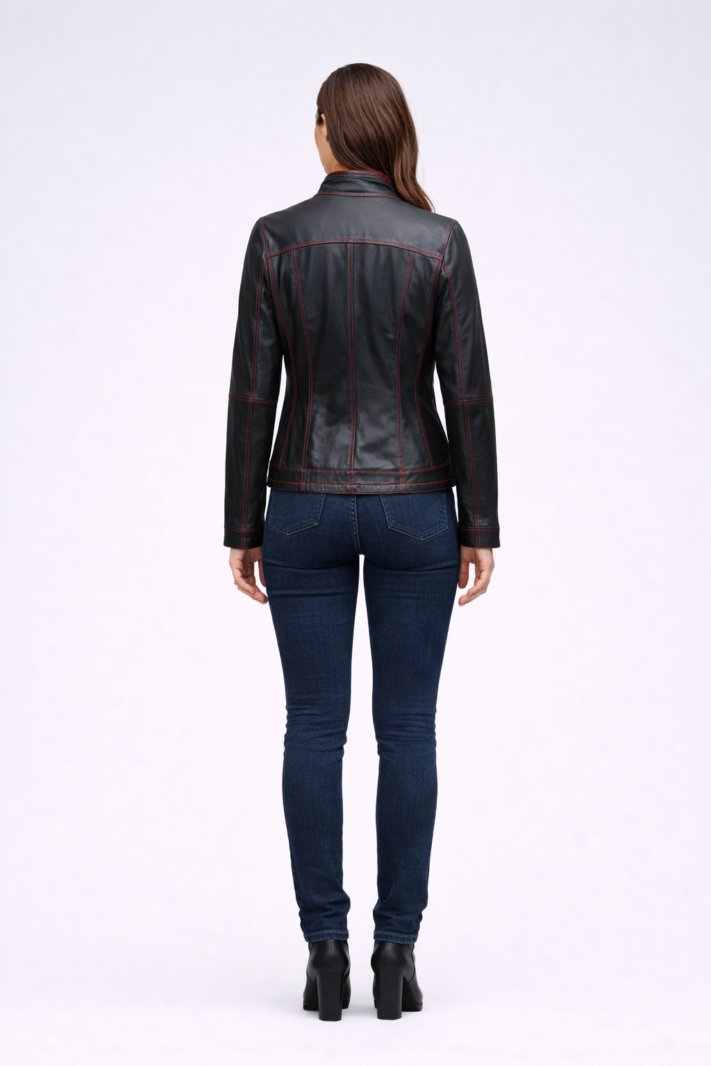 Reversble Lamb Leather and Suede Women Jacket