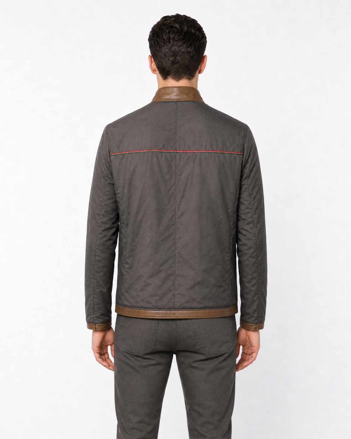 Reversible Lamb Leather Brown Leather Jacker for Men