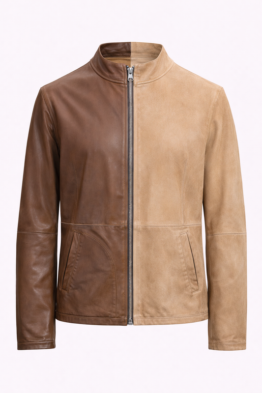 Reversble Suede and Leather Jacket for Men