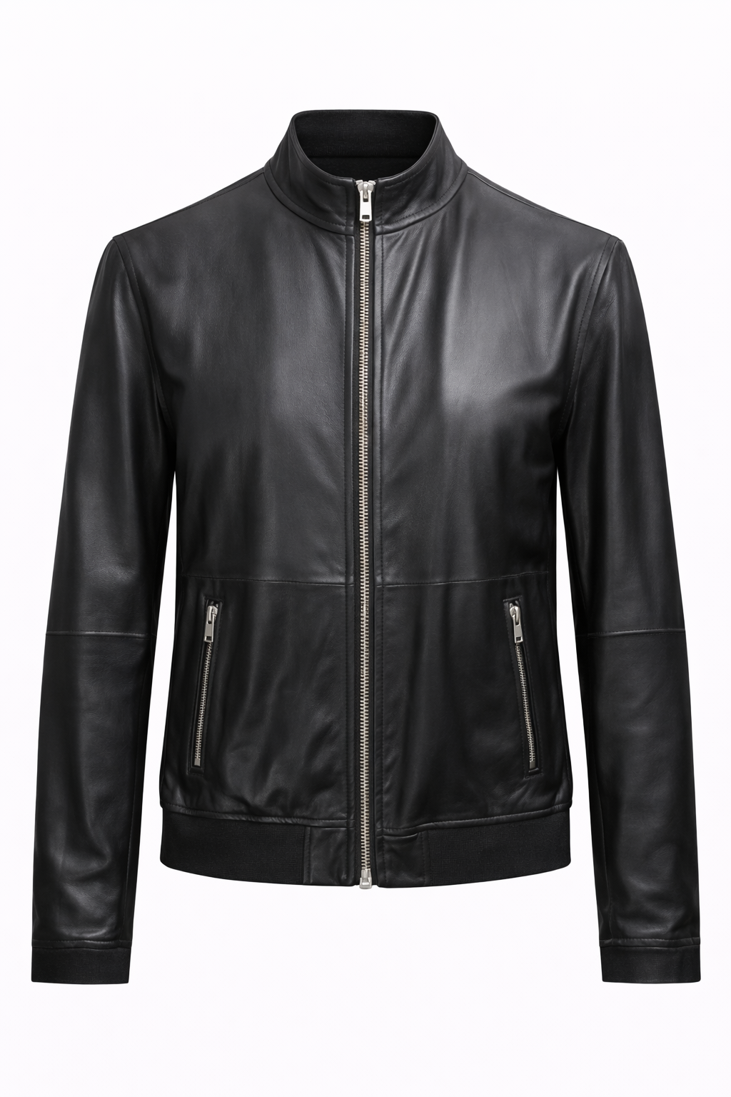 Reversible Lamb Leather and Suede Black Jacket for Men