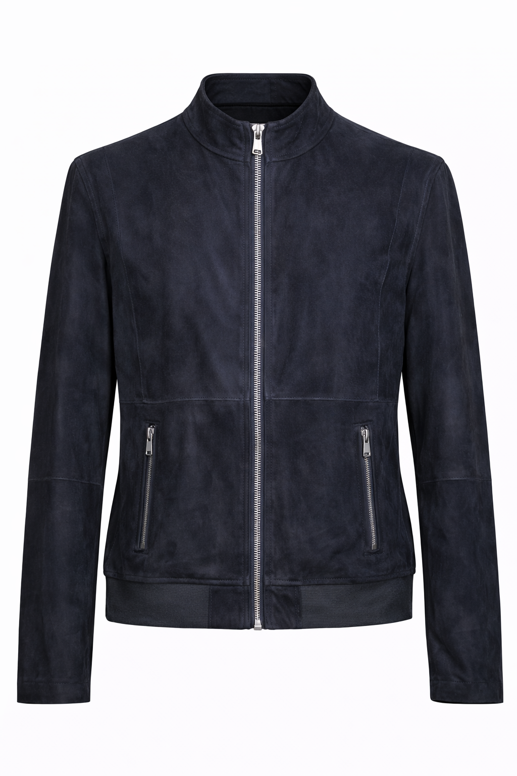 Reversible Lamb Leather and Suede Dark Navy Jacket for Men