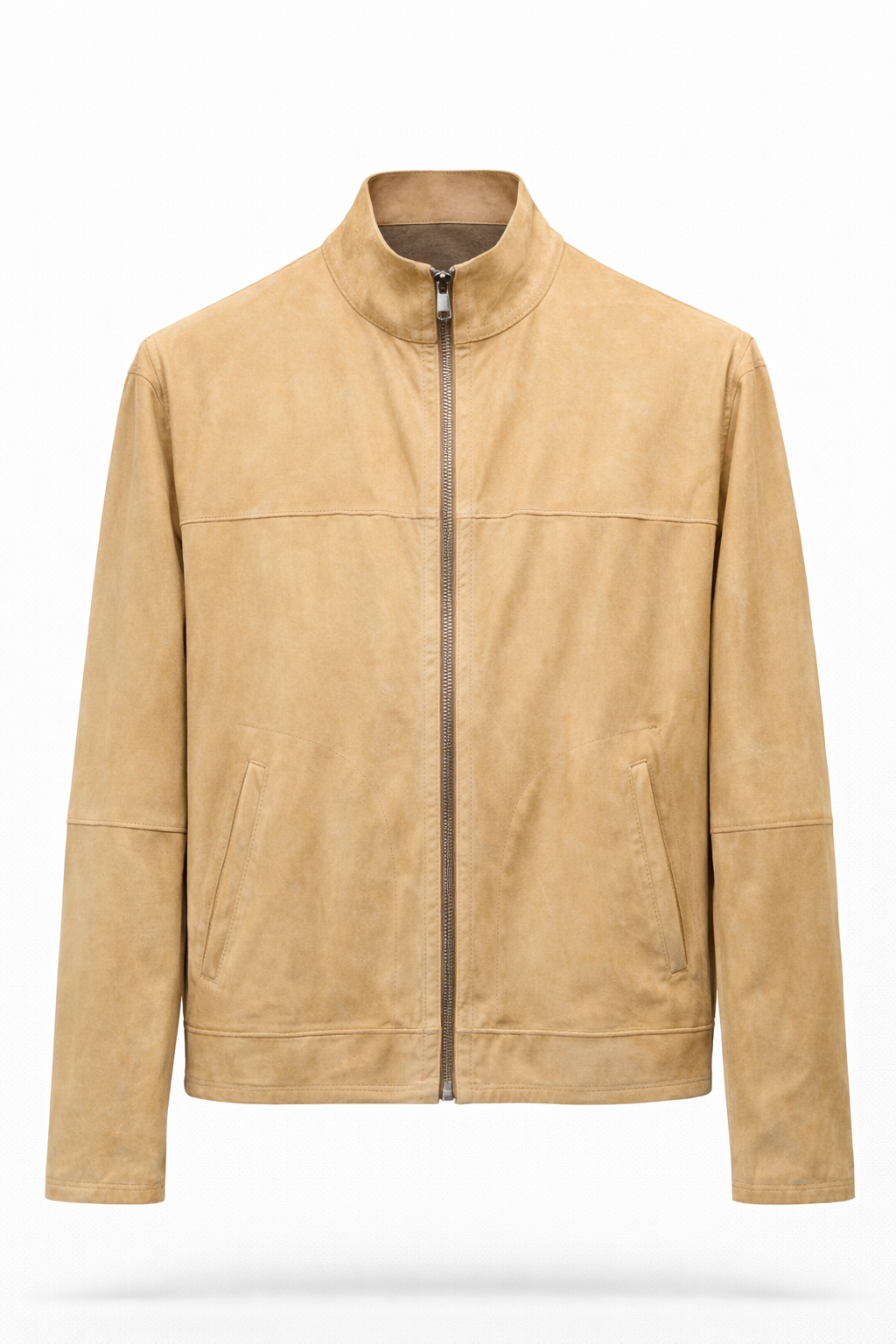 Reversible Lamb Leather and Suede Brown & Beige Jacket for Women