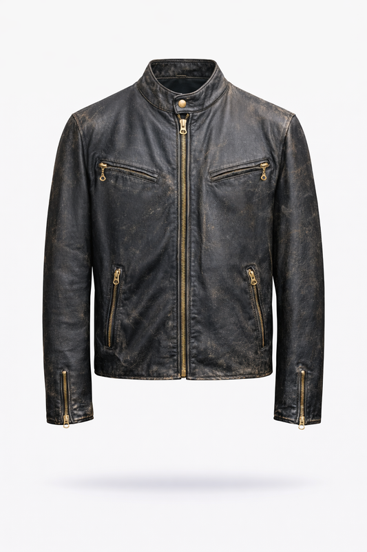 Vintage Antique Leather Jacket for Men