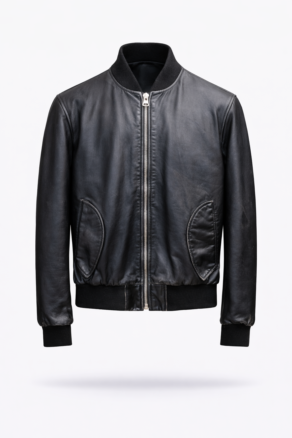 Lamb Leather Black Leather Jacket for Men