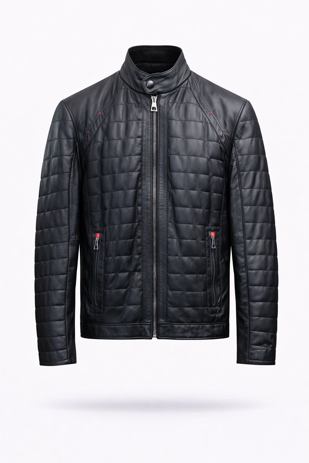Lamb Leather Black Leather Jacket for Men