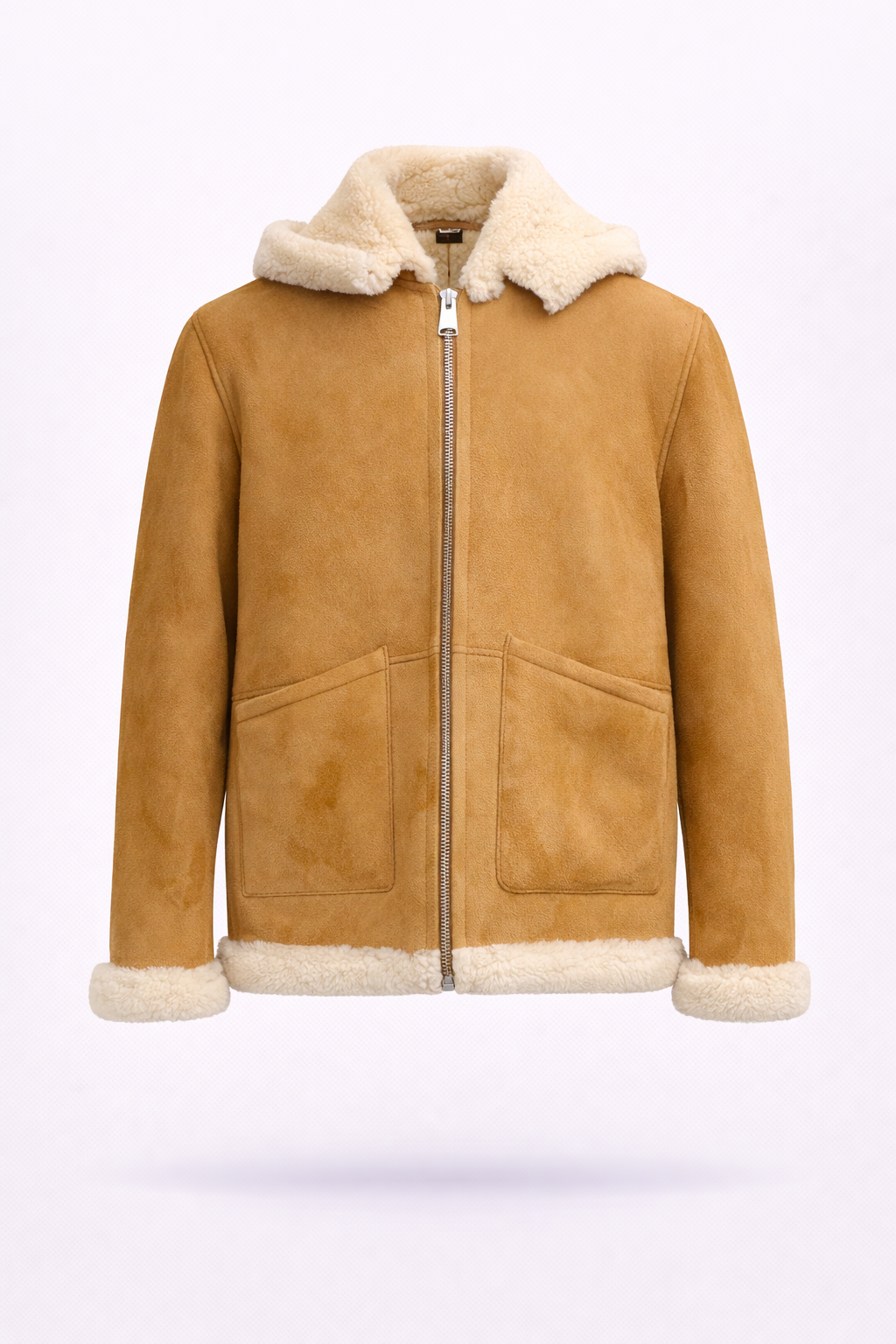 Lamb Leather and Fur Jacket for Men