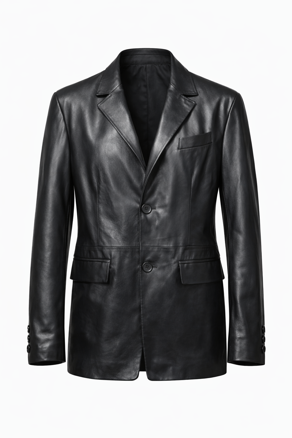 WOMEN'S BLACK LEATHER JACKET