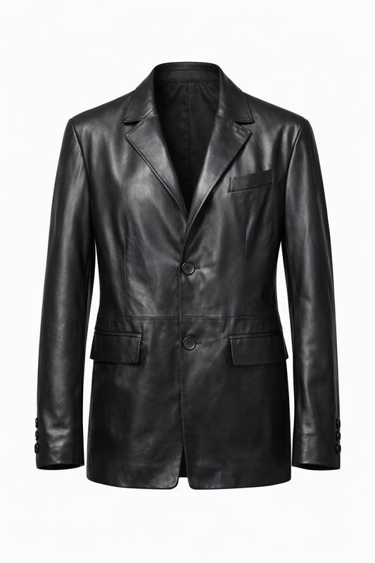 WOMEN'S BLACK LEATHER JACKET