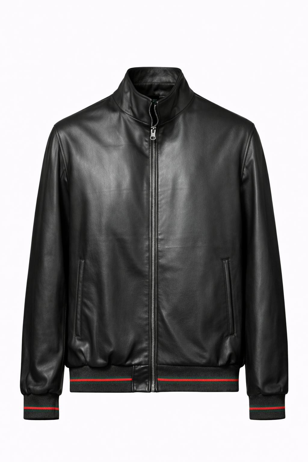 Black Lamb Leather Jacket for Men