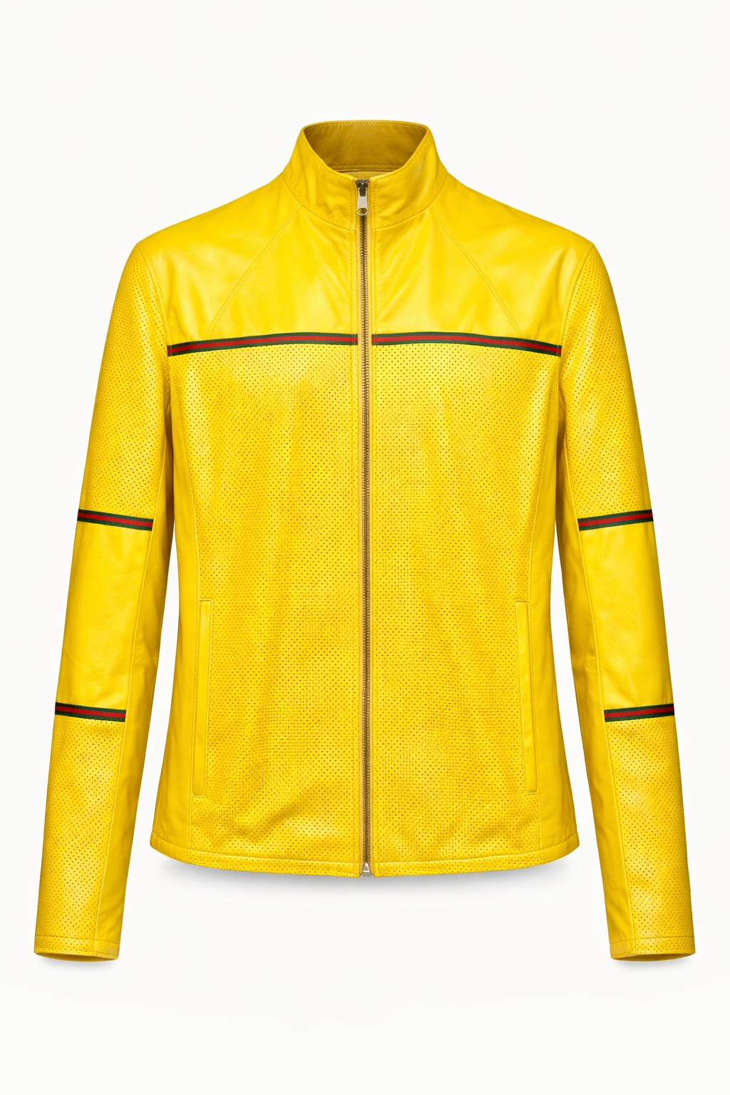 Reversible Yellow Leather Jacker for Men