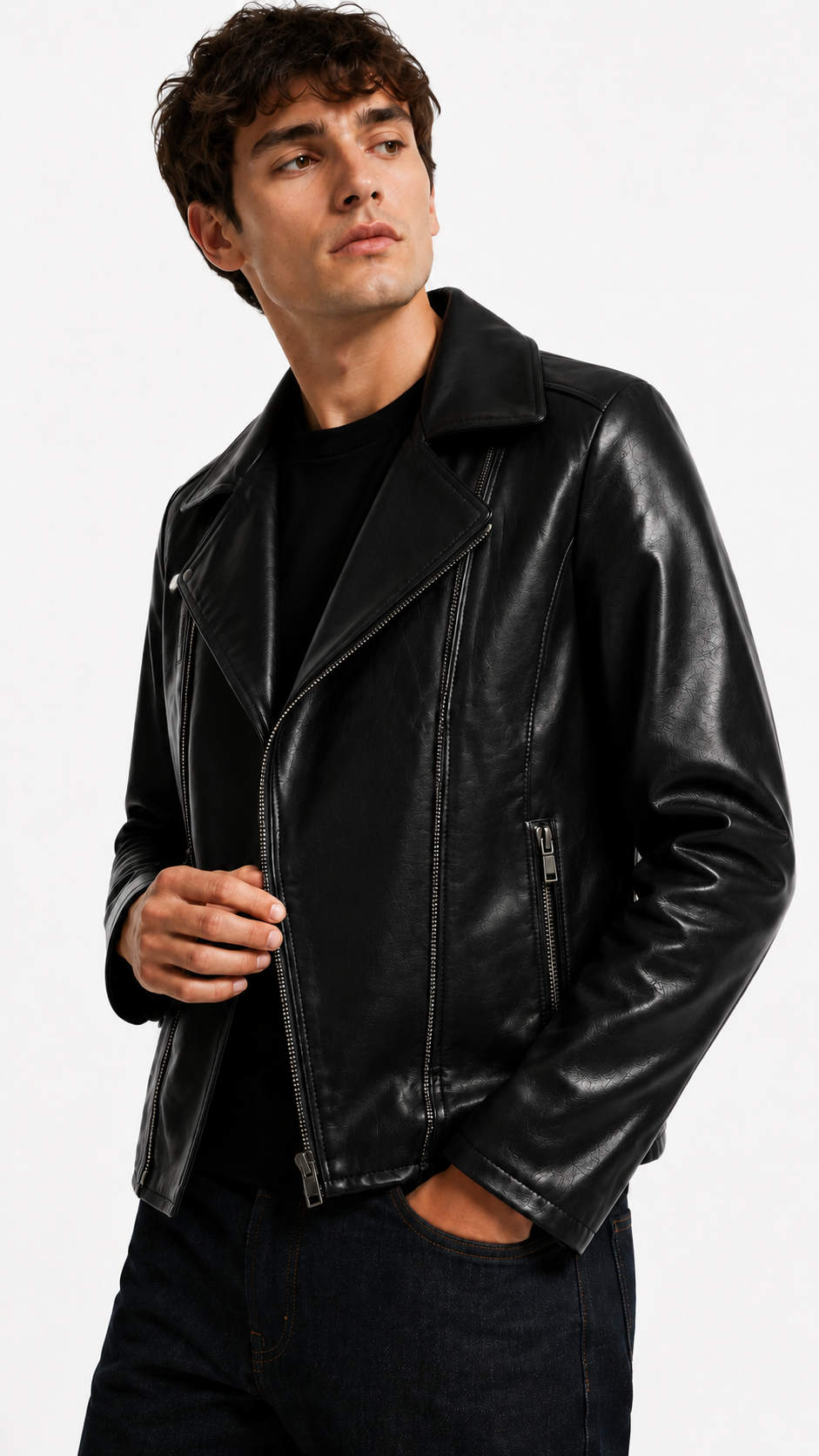 Black Leather Jacket for Men