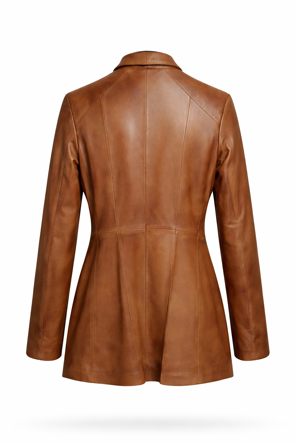 Brown Lamb Leather Jacket For Women