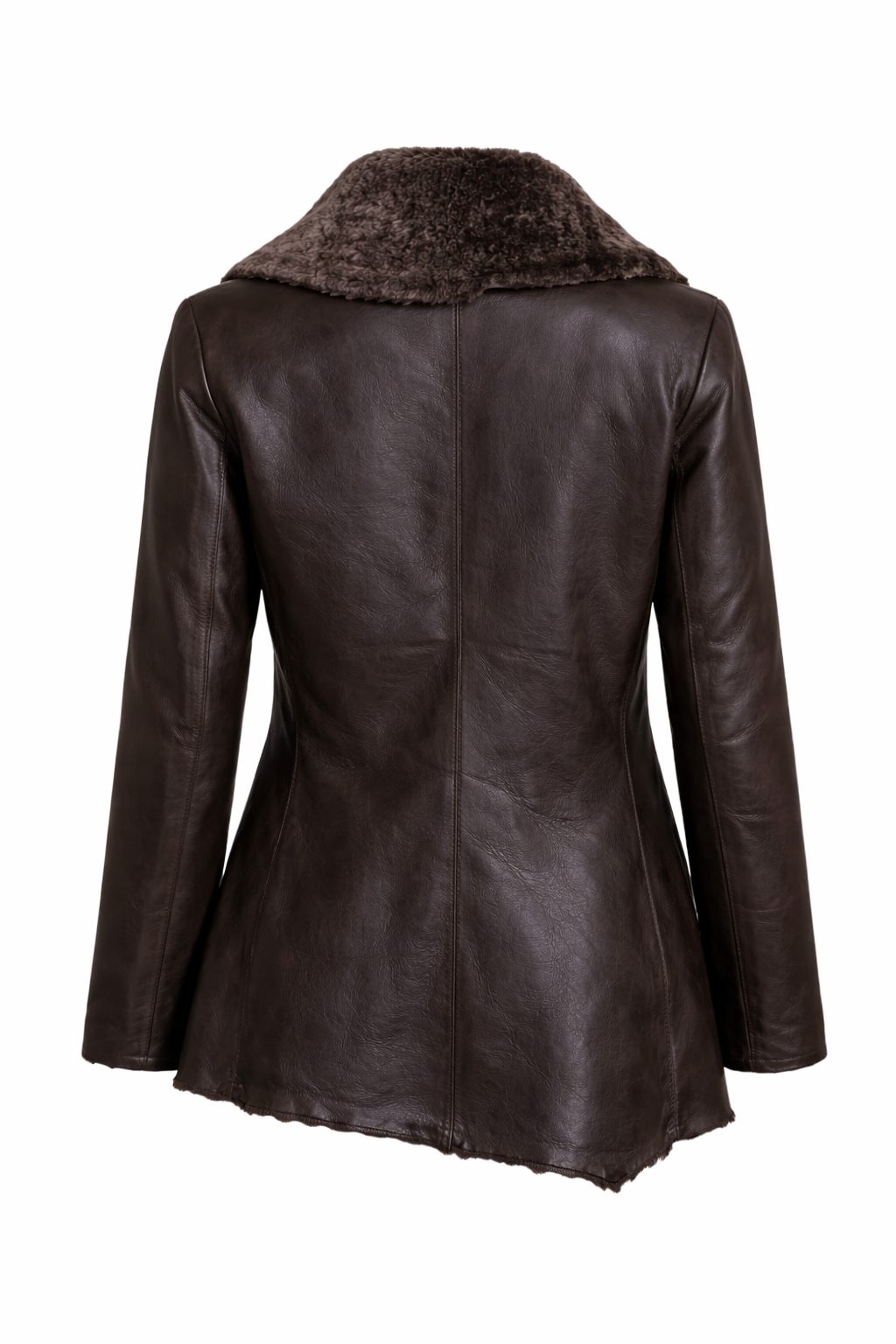 LOOSE-FIT WOMEN'S LEATHER AND FUR JACKET