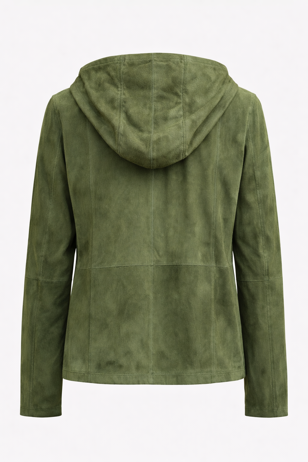 Reverseble Leather and Suede Hooded Jacket for Men