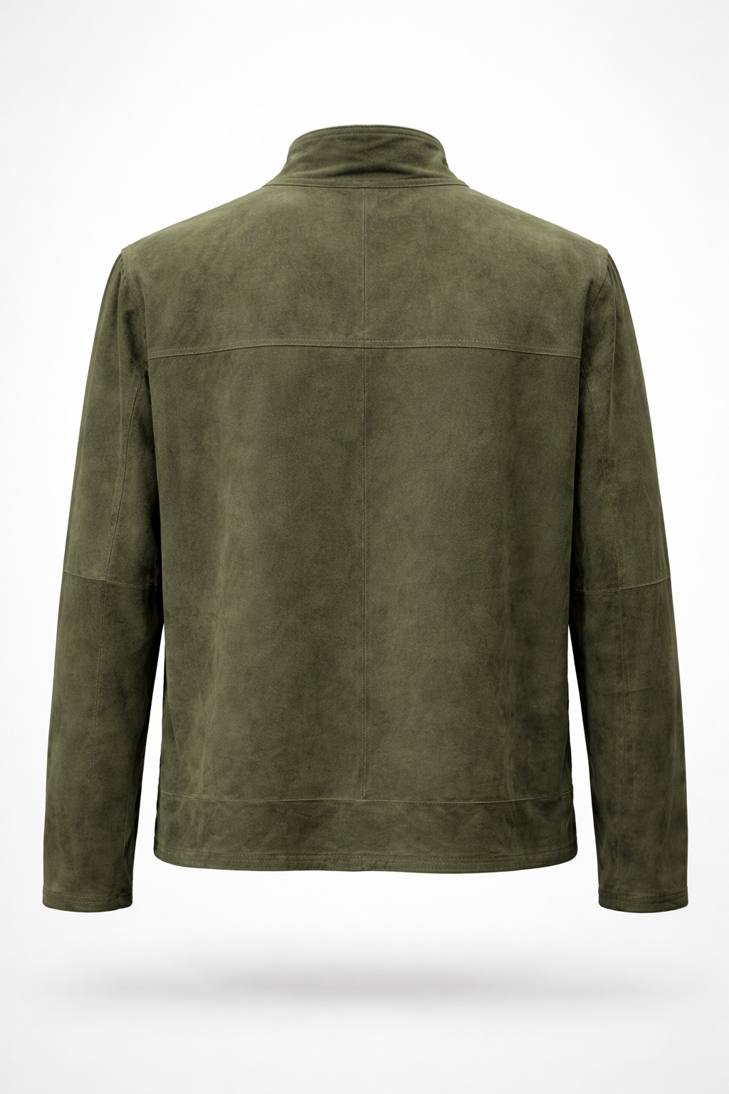 Reversble Lamb Leather Khaki Suede and Leather Jacket for Men