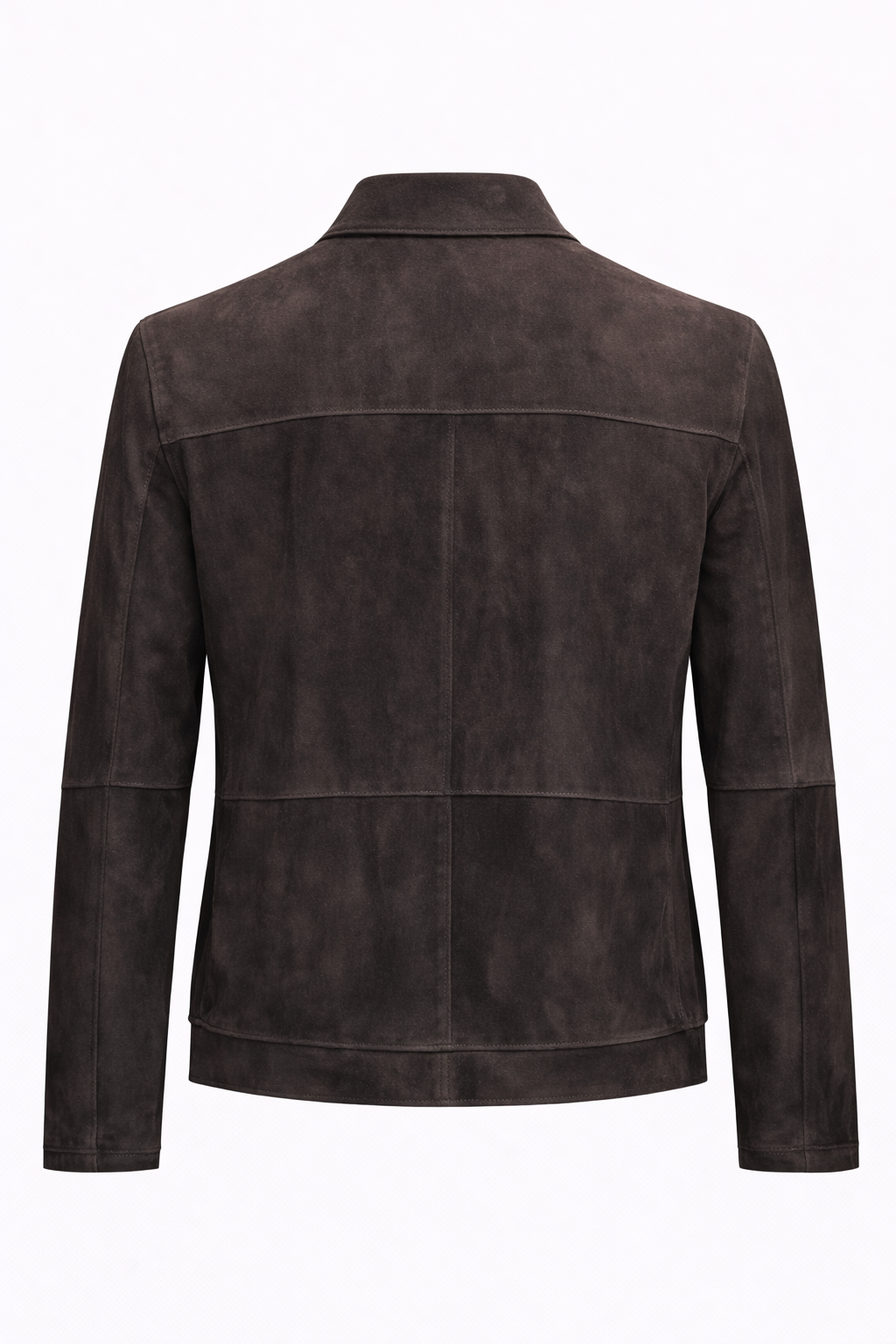 Lamb Leather Suede Dark Brown Jacket for Women