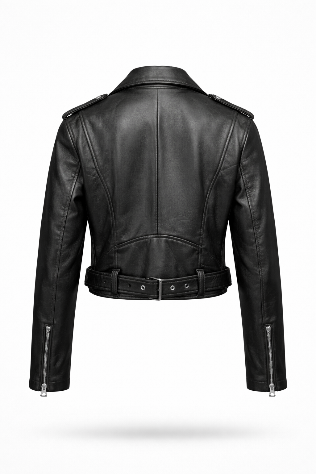 Lamb Leather Biker Jacket for Women