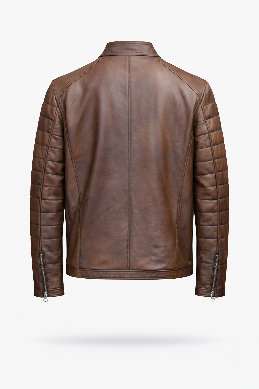 Lamb Leather Brown Leather Jacket for Men