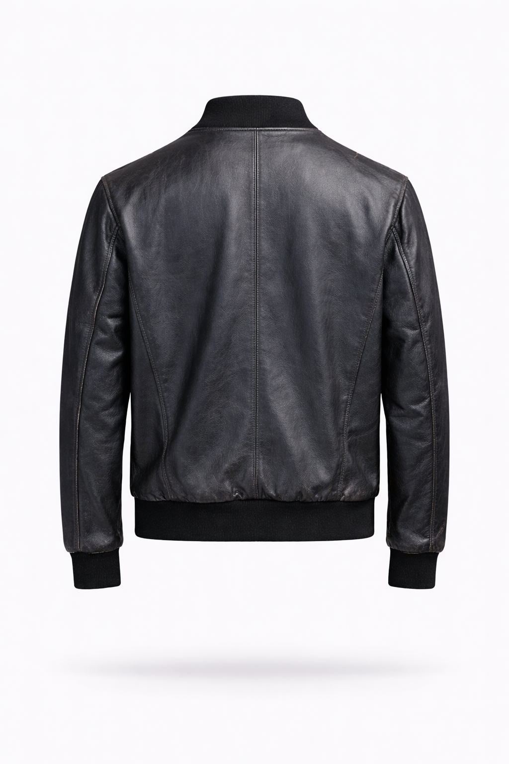 Lamb Leather Black Leather Jacket for Men