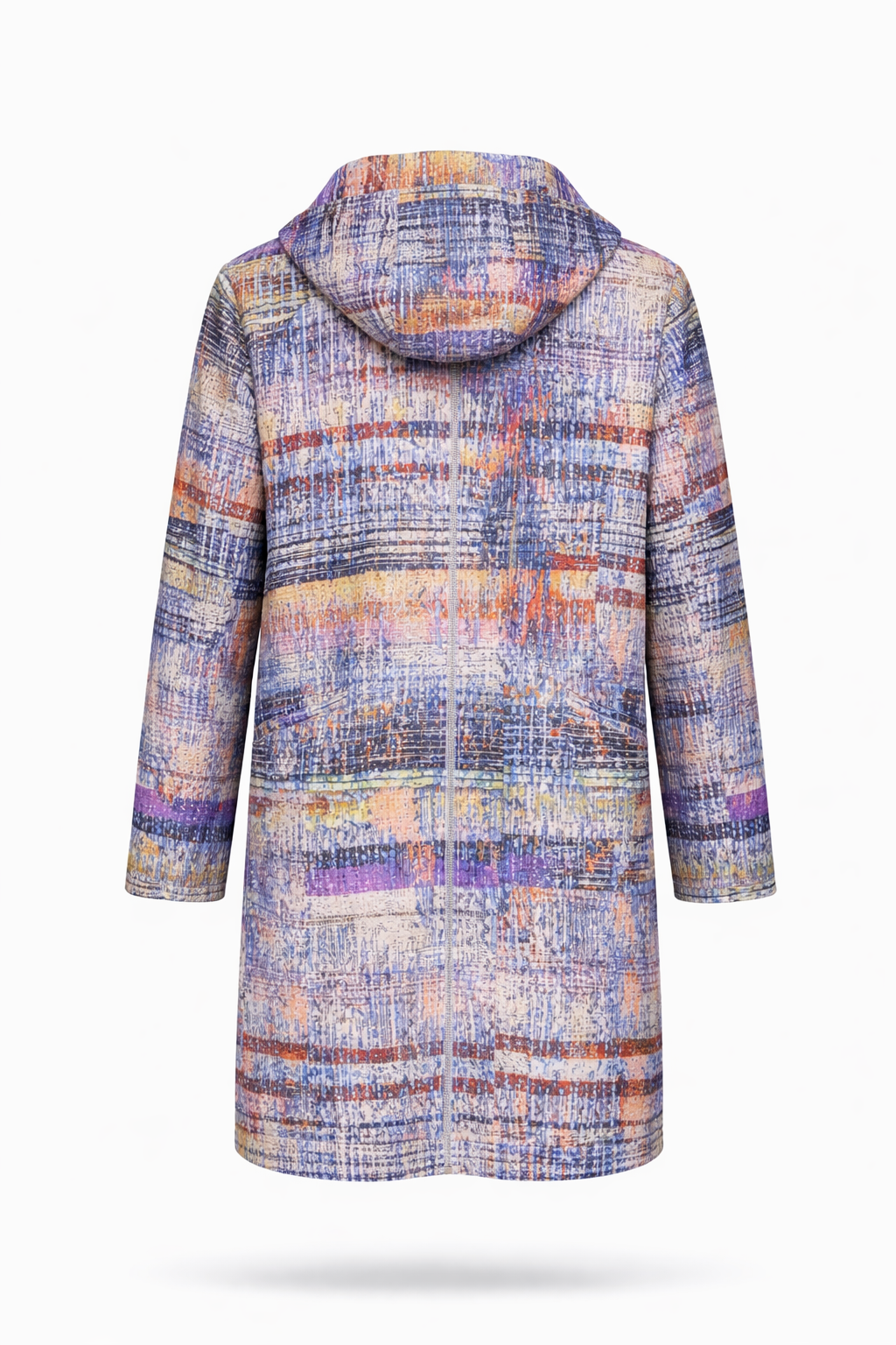 Lamb Leather Digital Printed Colorful Leather Jacket for Women
