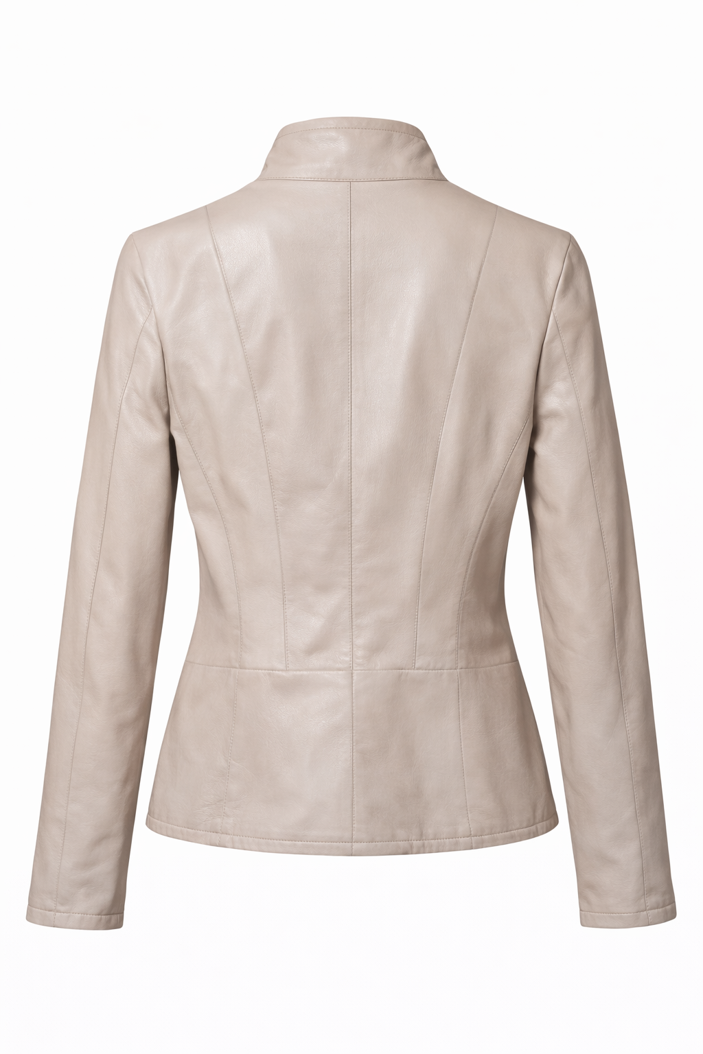 Reversible Lamb Leather Beige Jacket for Women