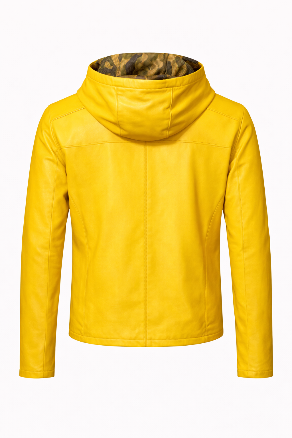 Reversible Lamb Leather Yellow Jacket for Men