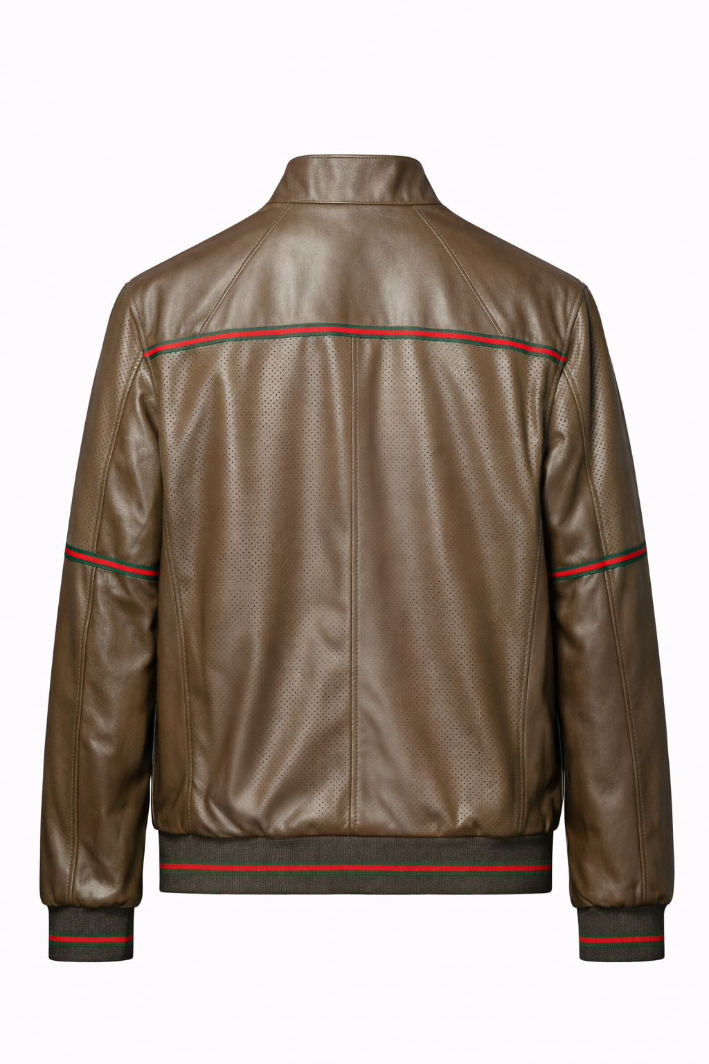 Reversible Lamb Leather Brown Leather Jacker for Men