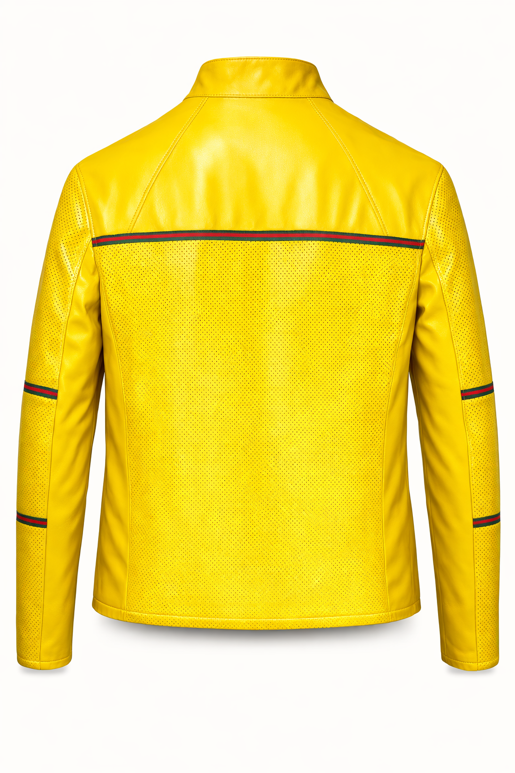 Reversible Yellow Leather Jacker for Men