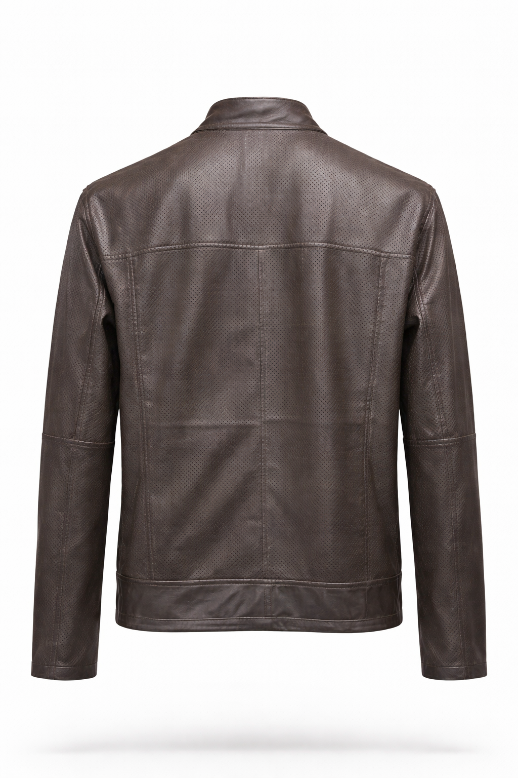 Reversible Lamb Leather and Suede Dark Brown Jacket for Men