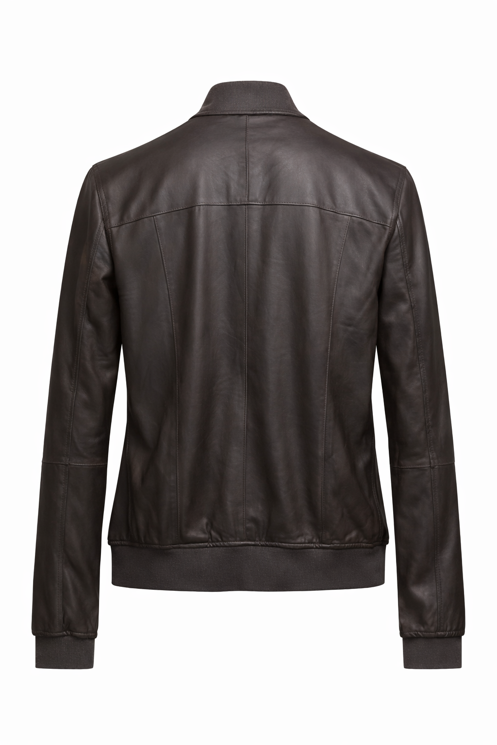 Reversible Lamb Leather and Suede Dark Brown Leather Jacket for Men