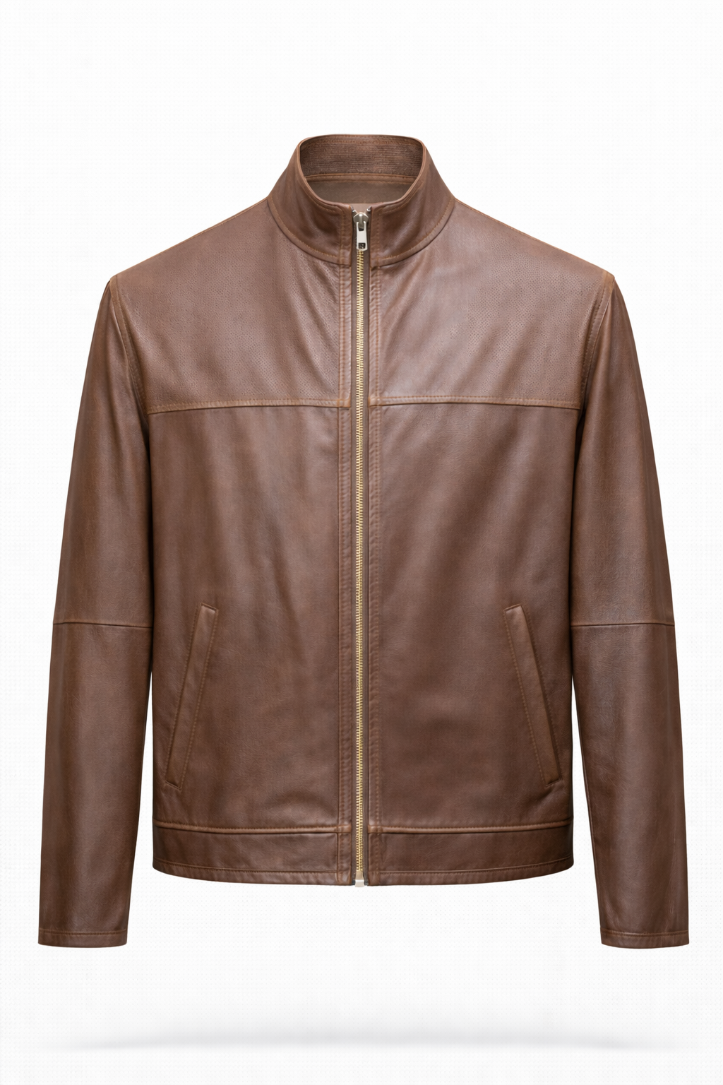 Reversible Lamb Leather and Suede Brown & Beige Jacket for Women