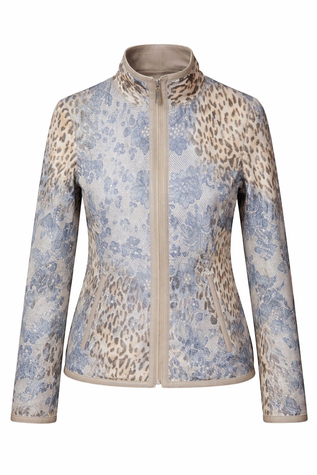 Reversible Lamb Leather Beige Jacket for Women