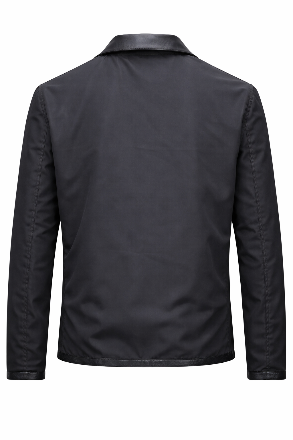 BLACK LEATHER MEN'S JACKET