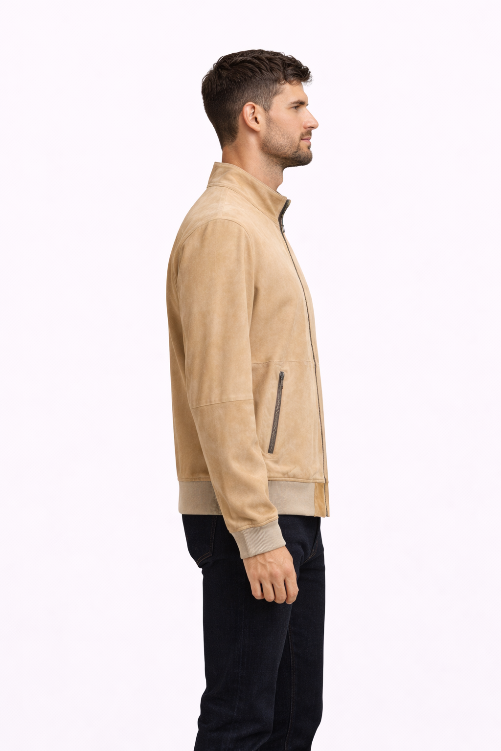 Reverseble Suede and Leather Jacket for Men