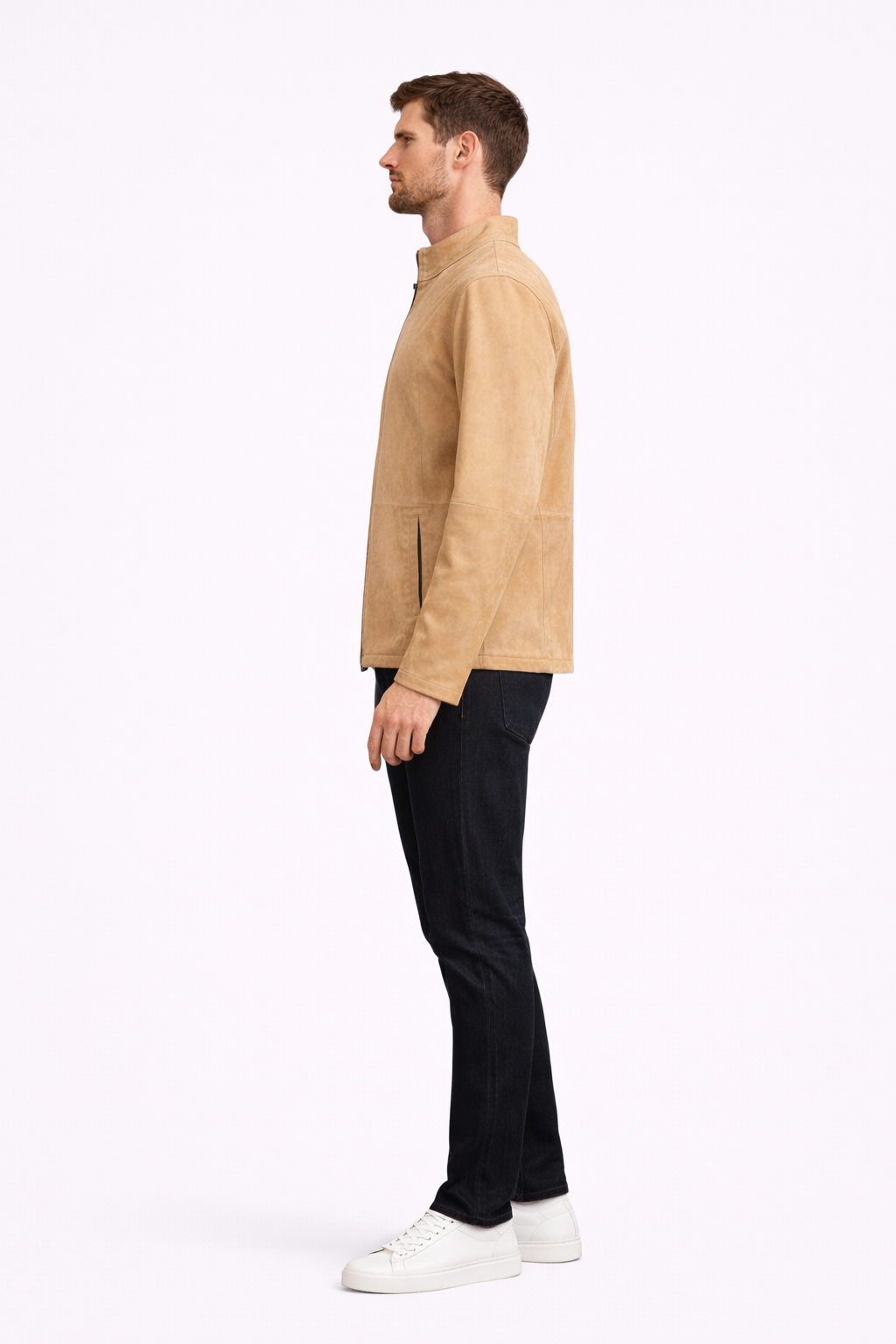 Reversble Suede and Leather Jacket for Men