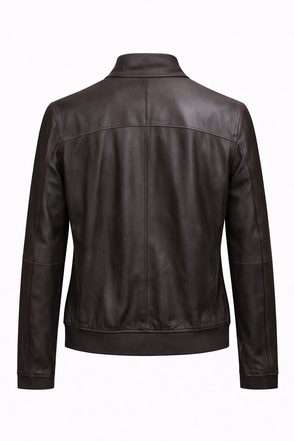 Reversible Lamb Leather Suede Drak Brown Jacket for Men