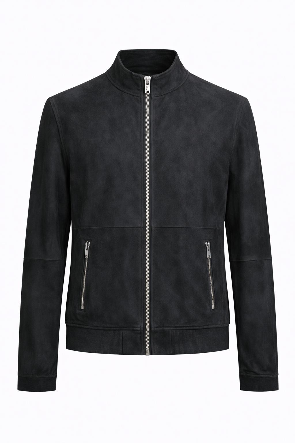Reversible Lamb Leather and Suede Black Jacket for Men