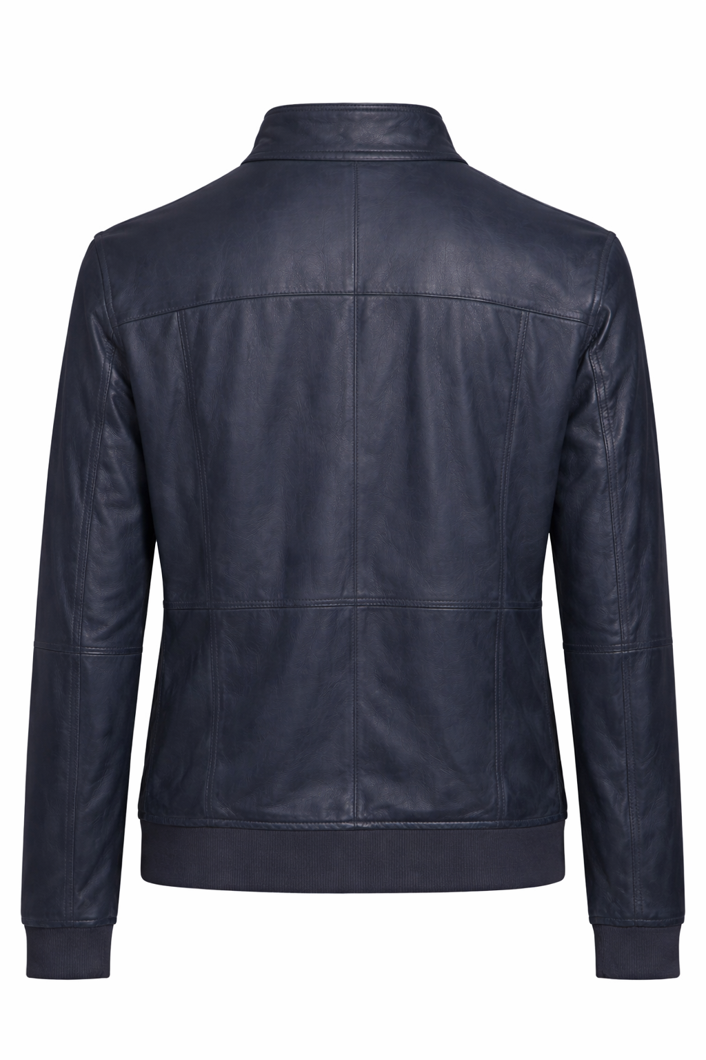 Reversible Lamb Leather and Suede Dark Navy Jacket for Men