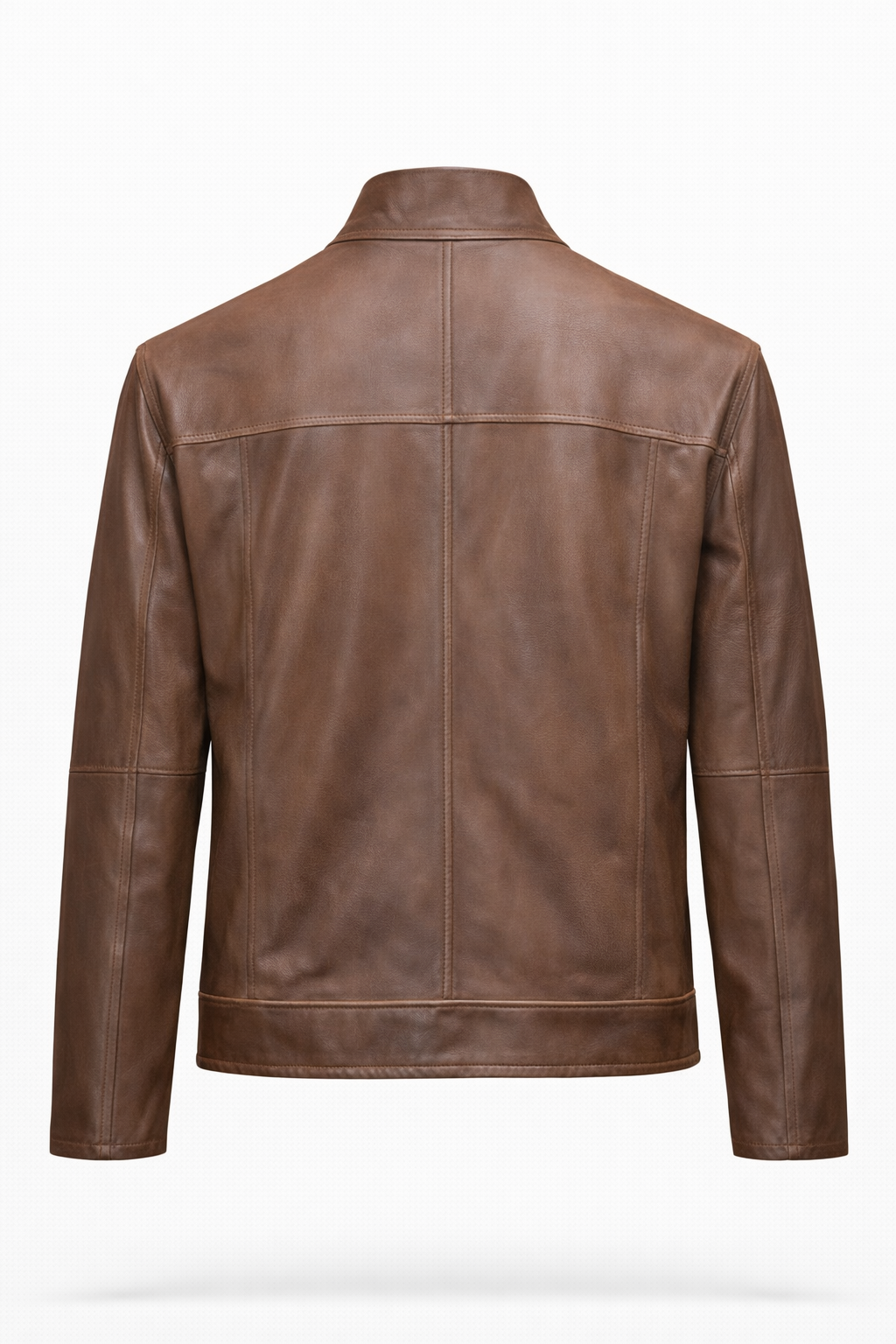 Reversible Lamb Leather and Suede Brown & Beige Jacket for Women