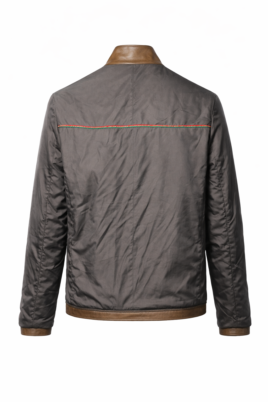 Reversible Lamb Leather Brown Leather Jacker for Men