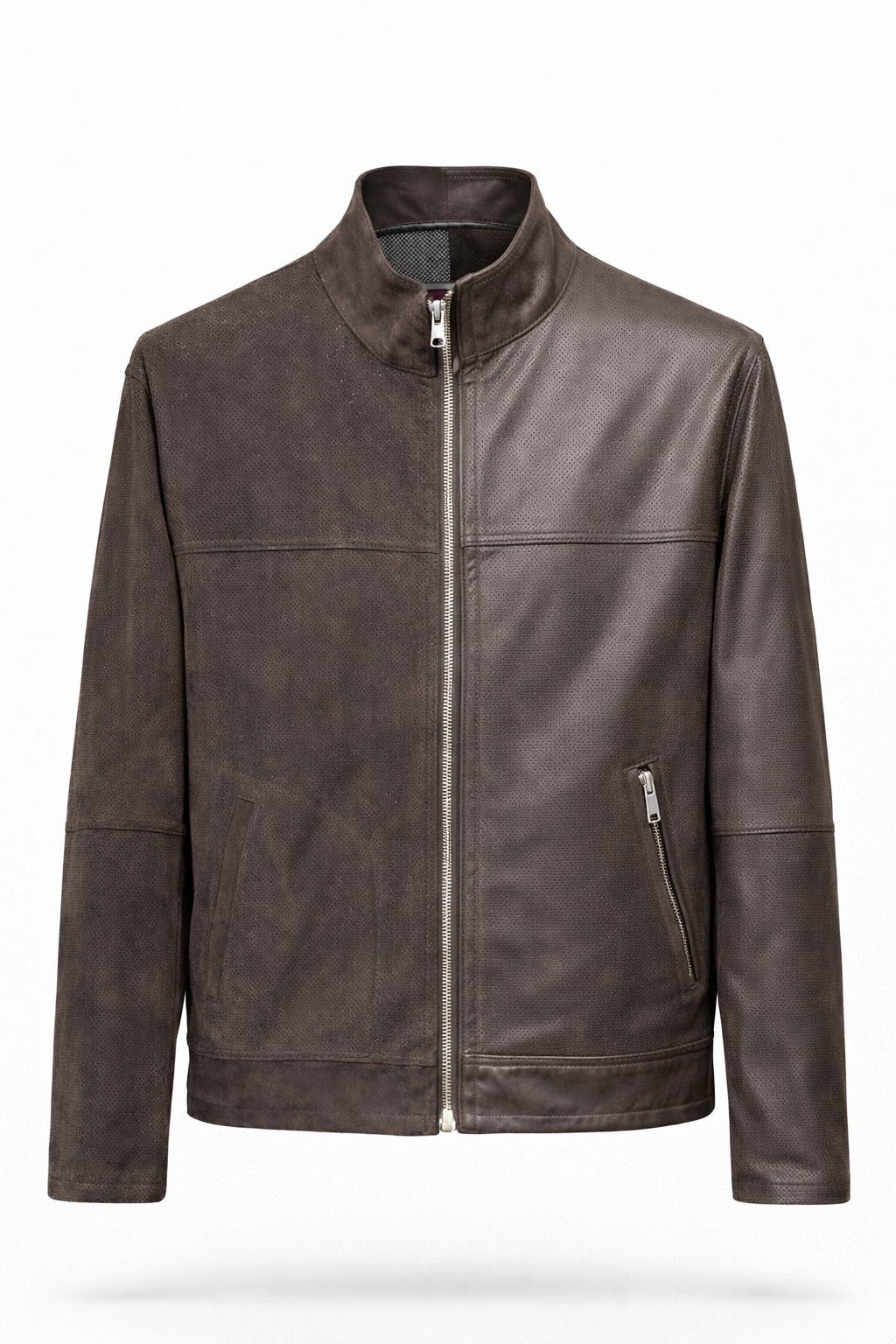 KAHVE SÜET DERİ CEKET