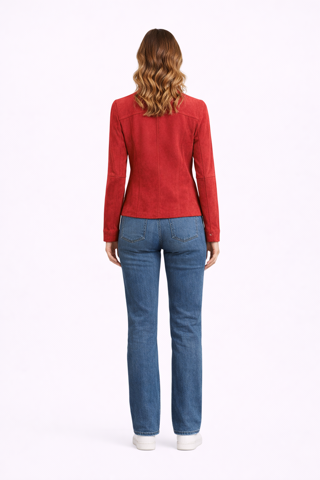 Reversble Lamb Leather and Suede Women Jacket