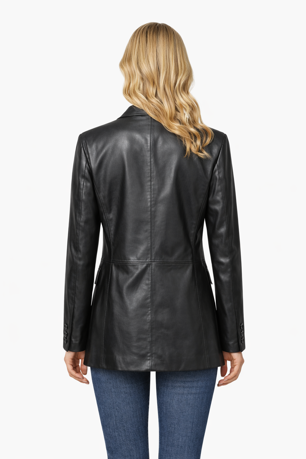 WOMEN'S BLACK LEATHER JACKET