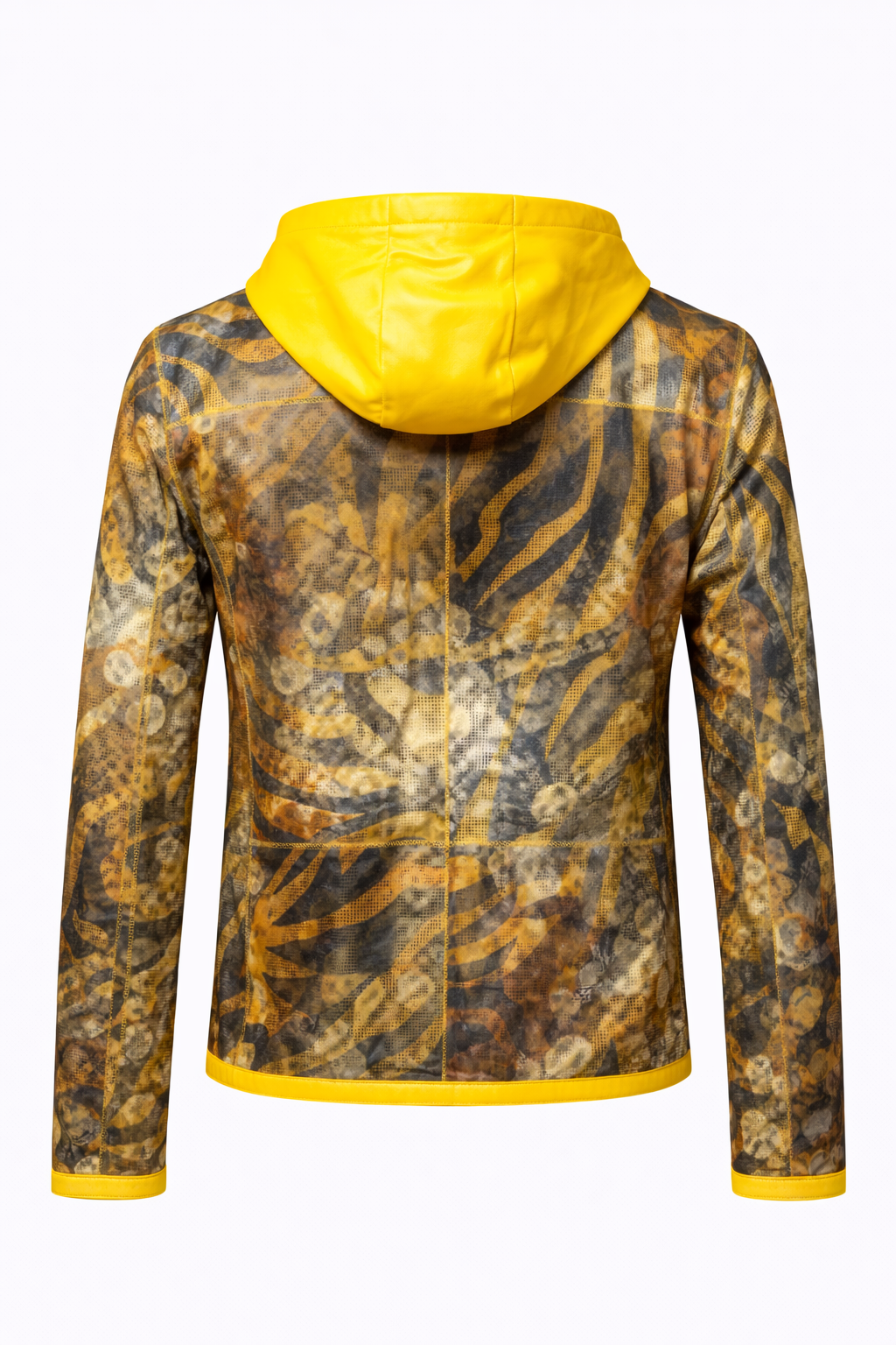 Reversible Lamb Leather Yellow Jacket for Men